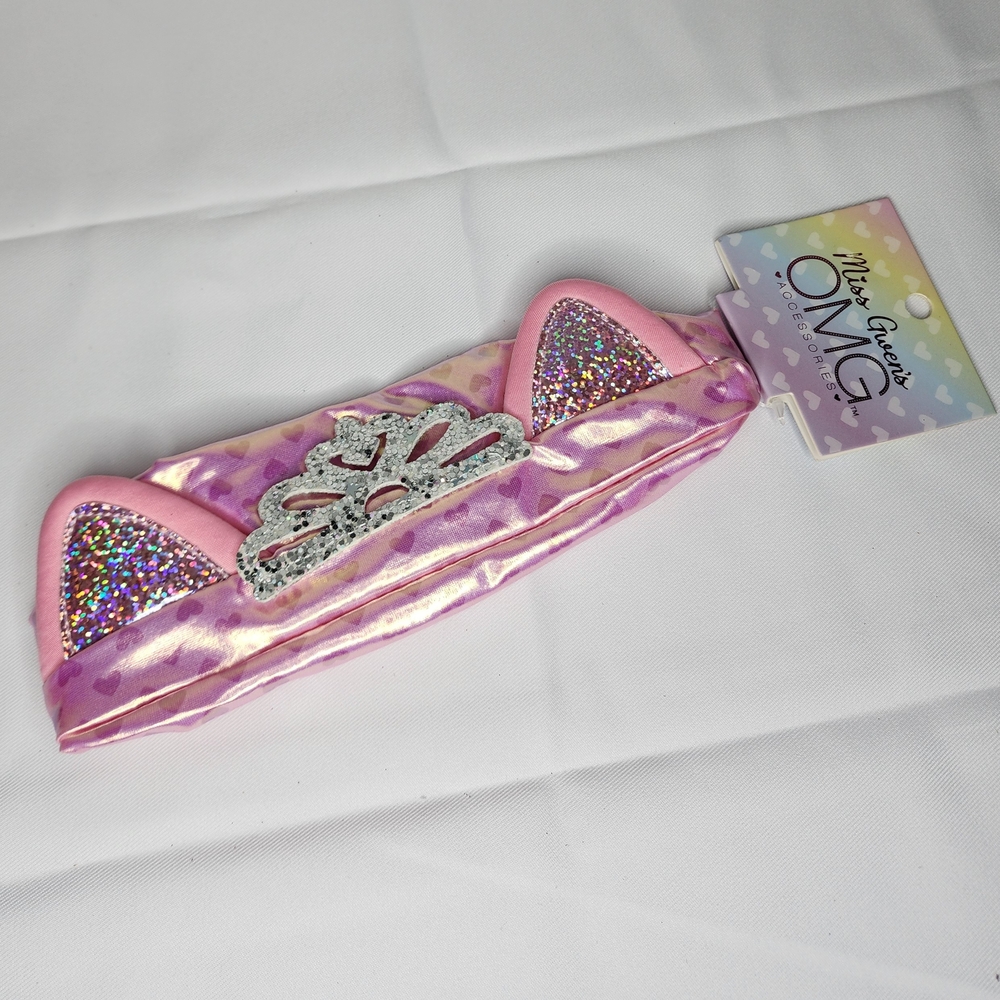 Miss Gwen's OMG Pink Glitter Cat Ear Headband